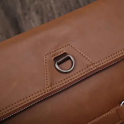 PU leather men clutch