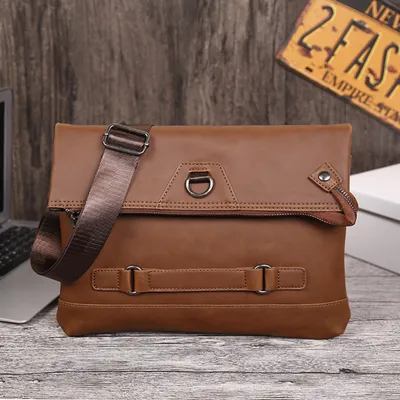 PU leather men clutch