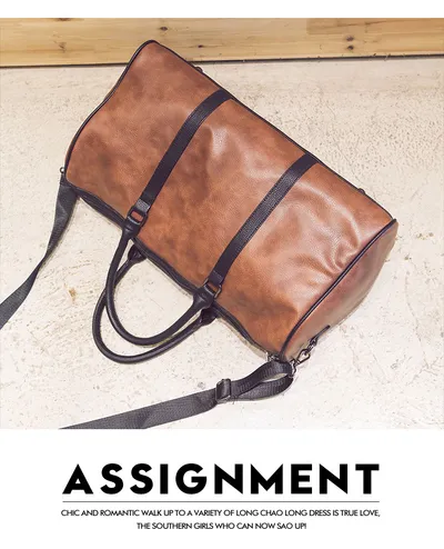 Color contrast travel bag