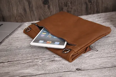 PU leather men clutch