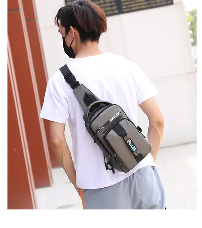 Men's outdoor waterproof diagonal bag