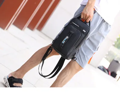 Men's outdoor waterproof diagonal bag