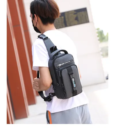 Men's outdoor waterproof diagonal bag