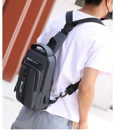 Men's outdoor waterproof diagonal bag