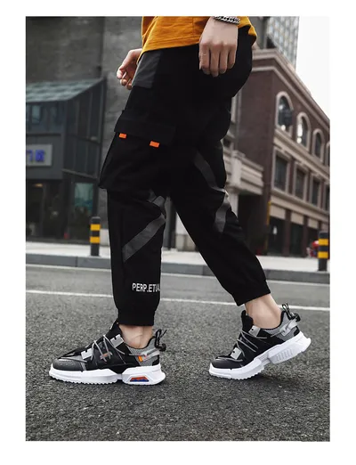 Sports trend shoes men's mesh breathable thick sole old shoes