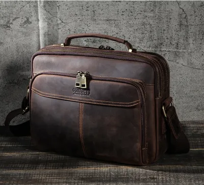 Multifunctional leather men's bag