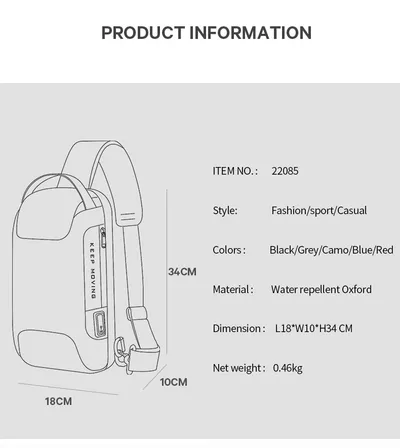 Men's Business Messenger Waterproof Shoulder Bag