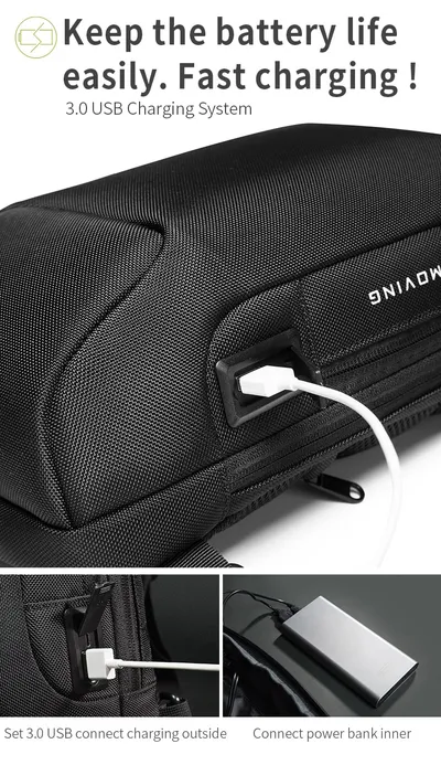Men's Business Messenger Waterproof Shoulder Bag