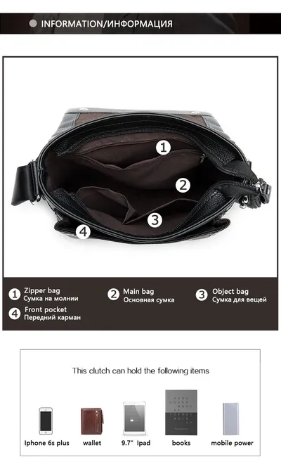 Men's bag cover shoulder bag