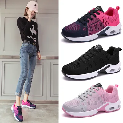 Air cushion woven shoes