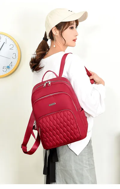 Oxford cloth student school bag large capacity travel backpack