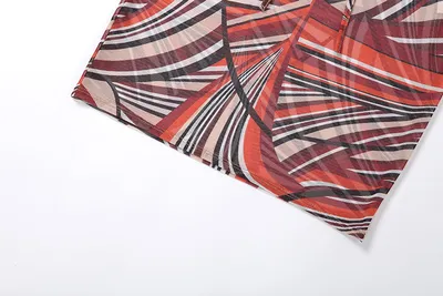 Printed T-shirt high waist bag hip skirt casual suit women