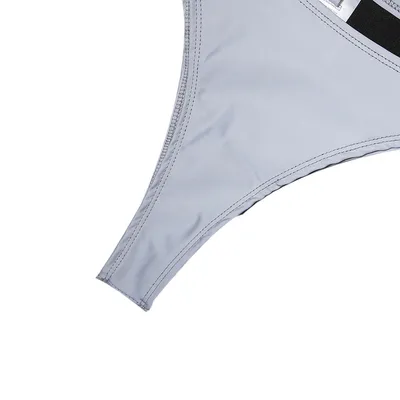 Schoolbag buckle stitching split swimsuit