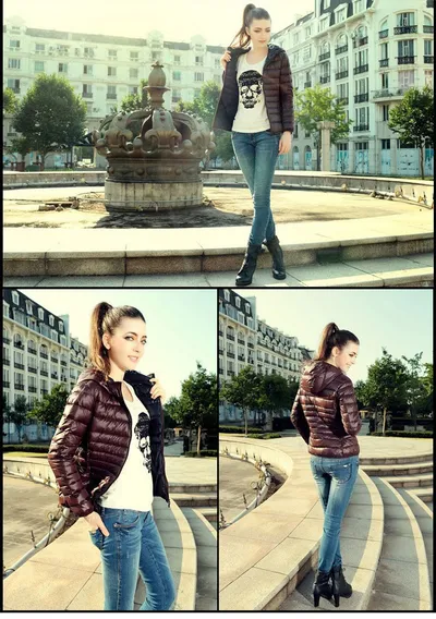Casual Hooded Womens Jacket