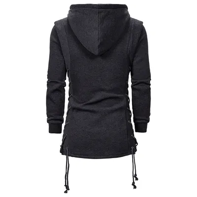 Plus Size Men's Hooded Loose Jacket