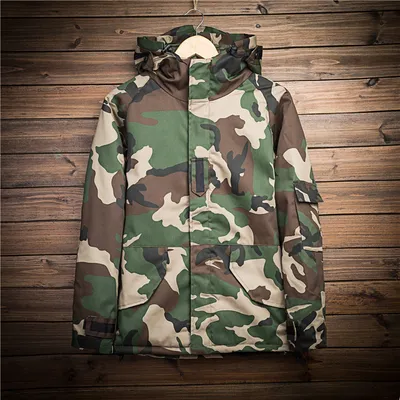 Winter camouflage cotton jacket men