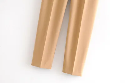 European And American Women's Clothing Plus Color With Belt Pants