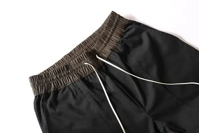 Slim drawstring zipper casual pants men
