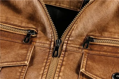 Men's hoodie PU jacket men's fashion motorcycle jacket