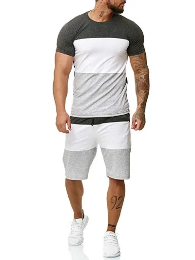Stripe suit men mesh breathable fabric