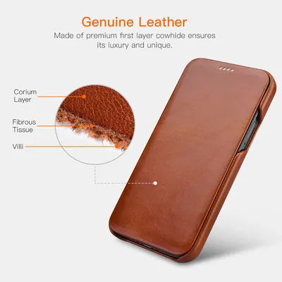 Protective Leather Retro Business Phone Case