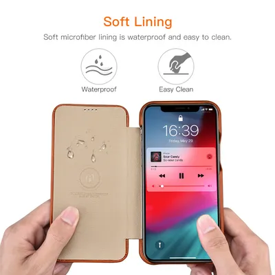 Protective Leather Retro Business Phone Case