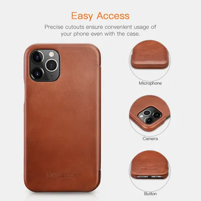 Protective Leather Retro Business Phone Case