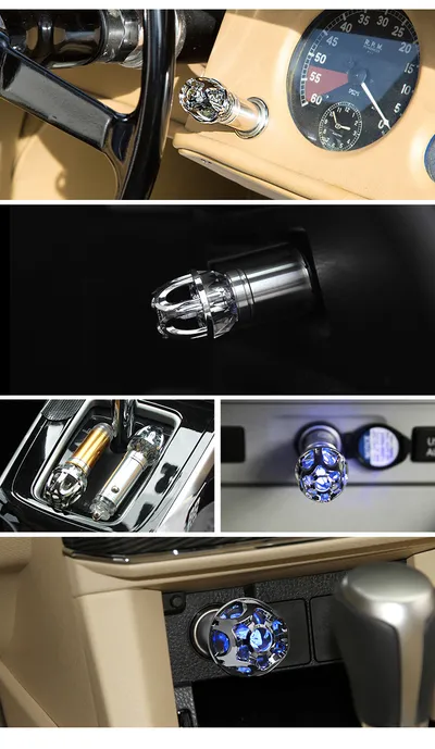 Vehicle negative ion air purifier to remove formaldehyde, smoke, odor and PM2.5 automobile lighter, oxygen bar generator