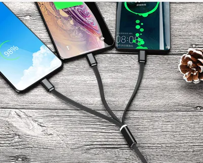 Three-in-one data cable