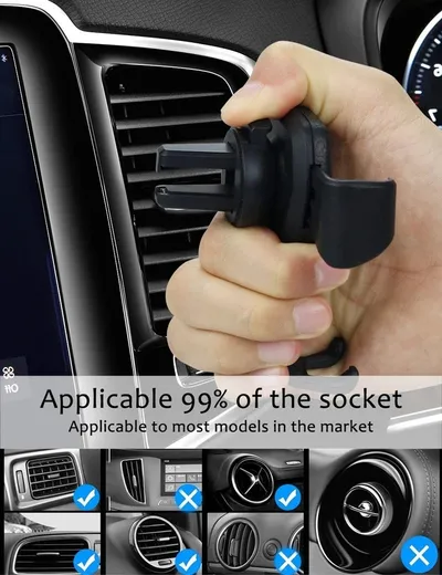 Leather grain gravity mobile phone car holder