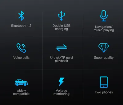 BLUETOOTH FM/AM CAR AUDIO PLAYER