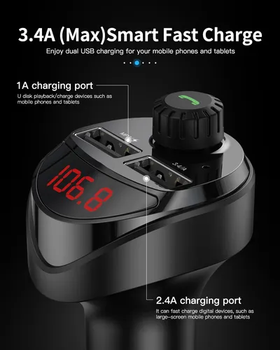BLUETOOTH FM/AM CAR AUDIO PLAYER