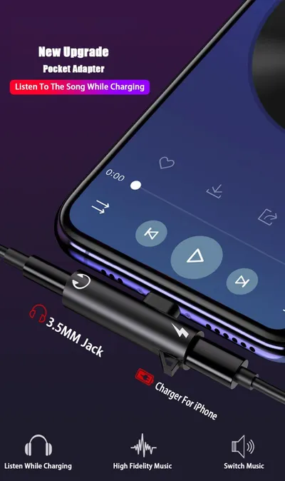 Compatible with  , 3.5mm headphone adapter