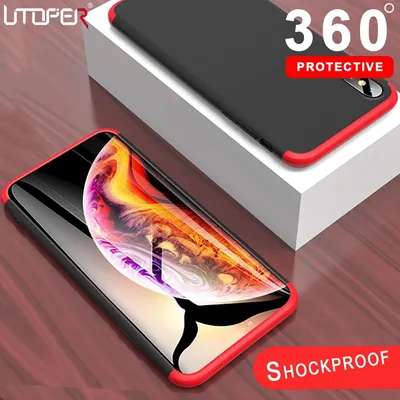 Frosted contrast color mobile phone case