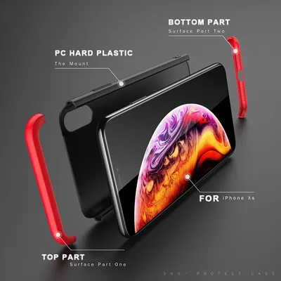 Frosted contrast color mobile phone case