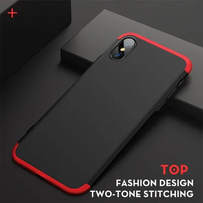 Frosted contrast color mobile phone case