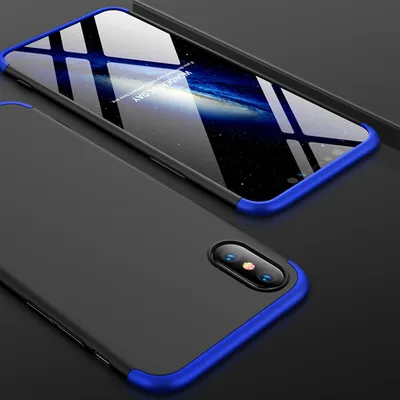 Frosted contrast color mobile phone case