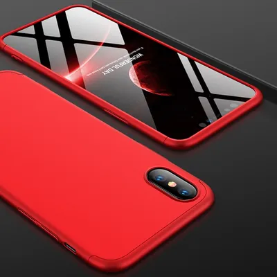 Frosted contrast color mobile phone case