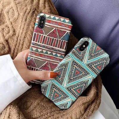 Retro totem ethnic style phone case