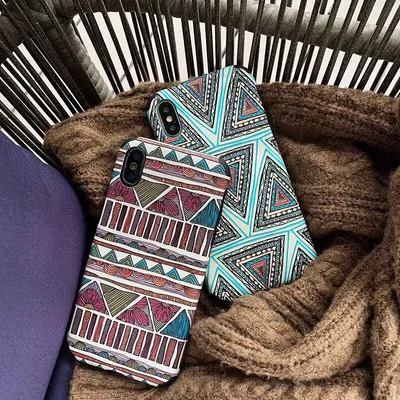 Retro totem ethnic style phone case