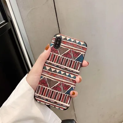 Retro totem ethnic style phone case