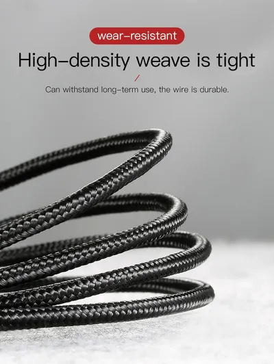 Android Micro Data Cable Charging Transmission 2 In 1 Woven Mobile Phone Charging Cable