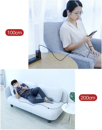 Android Micro Data Cable Charging Transmission 2 In 1 Woven Mobile Phone Charging Cable