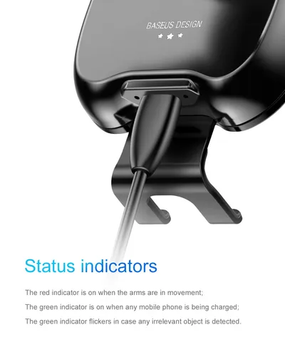 Smart car bracket wireless charging air outlet mobile charging sensor bracket