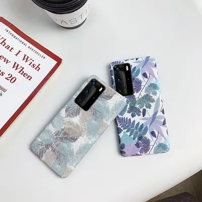 Simple leaf phone case