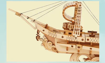 Wooden Puzzle Games Boat & Ship Model Toys For Children Kids Girls Birthday Gift