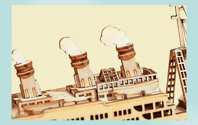 Wooden Puzzle Games Boat & Ship Model Toys For Children Kids Girls Birthday Gift