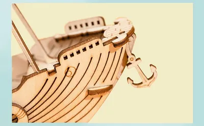 Wooden Puzzle Games Boat & Ship Model Toys For Children Kids Girls Birthday Gift