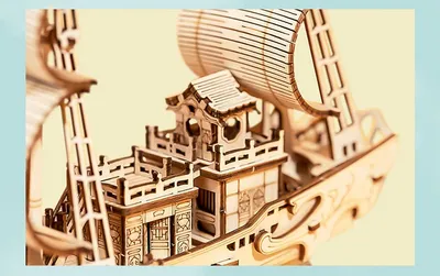Wooden Puzzle Games Boat & Ship Model Toys For Children Kids Girls Birthday Gift