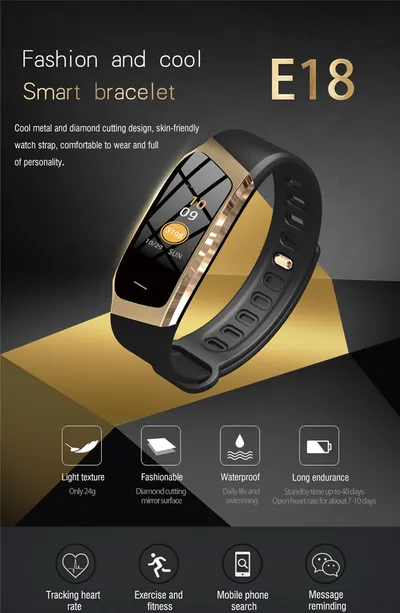 Smart bracelet true color screen pedometer